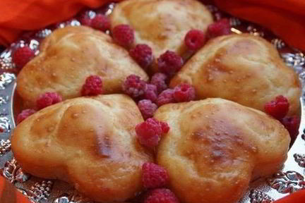 Оладьи с джемом в духовке