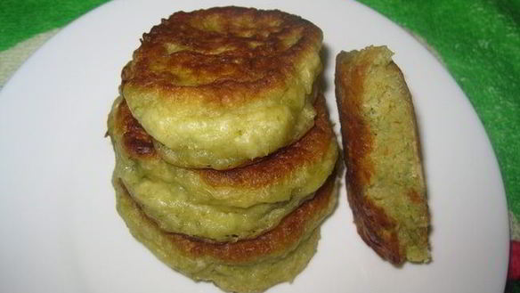 ШАГ 3. оладьи со спаржевой фасолью