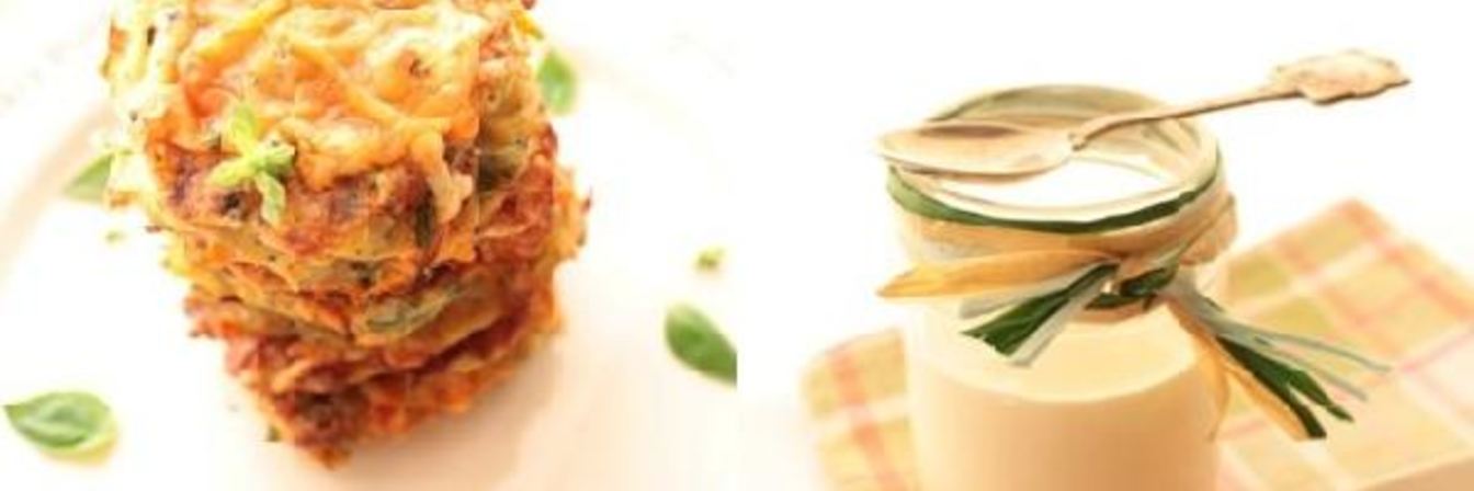 Овощные оладушки с сырной корочкой