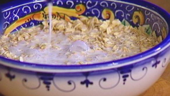 ШАГ 2. овсяные оладьи с картофелем, сыром и беконом