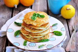 Постные оладьи из кабачков