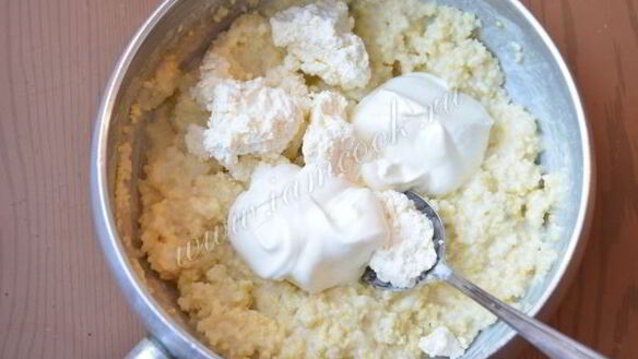 ШАГ 6. пшенные оладьи с творогом