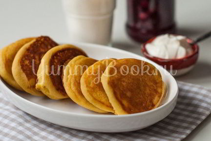 Пышные оладьи без яиц