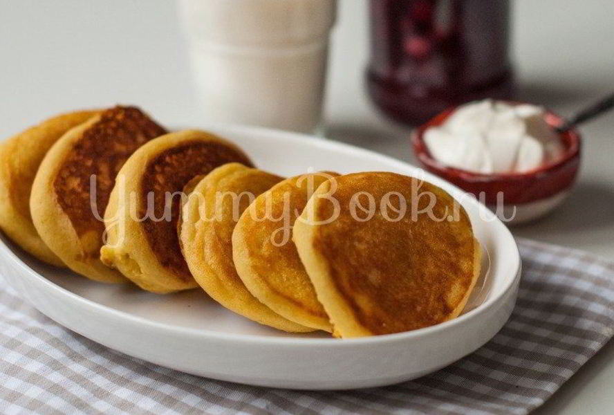 Пышные оладьи без яиц