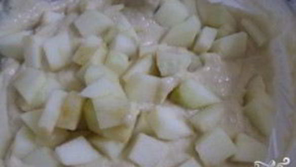 ШАГ 3. пышные оладьи с яблоками