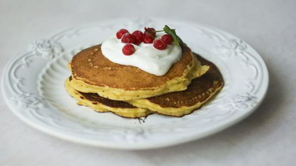 ШАГ 3. тыквенные оладьи на кефире и овсяной муке