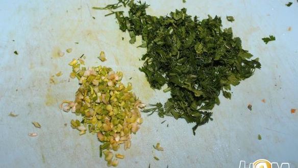 ШАГ 3. тыквенные оладьи со шпинатом и зеленью