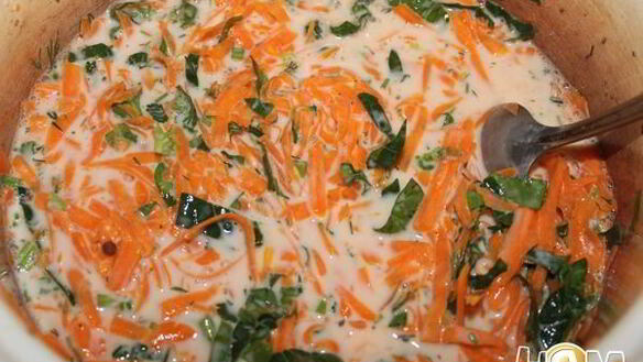 ШАГ 4. тыквенные оладьи со шпинатом и зеленью