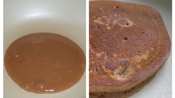 ШАГ 7. вдвойне шоколадные оладьи