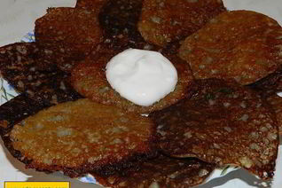 Заварные картофельные оладьи