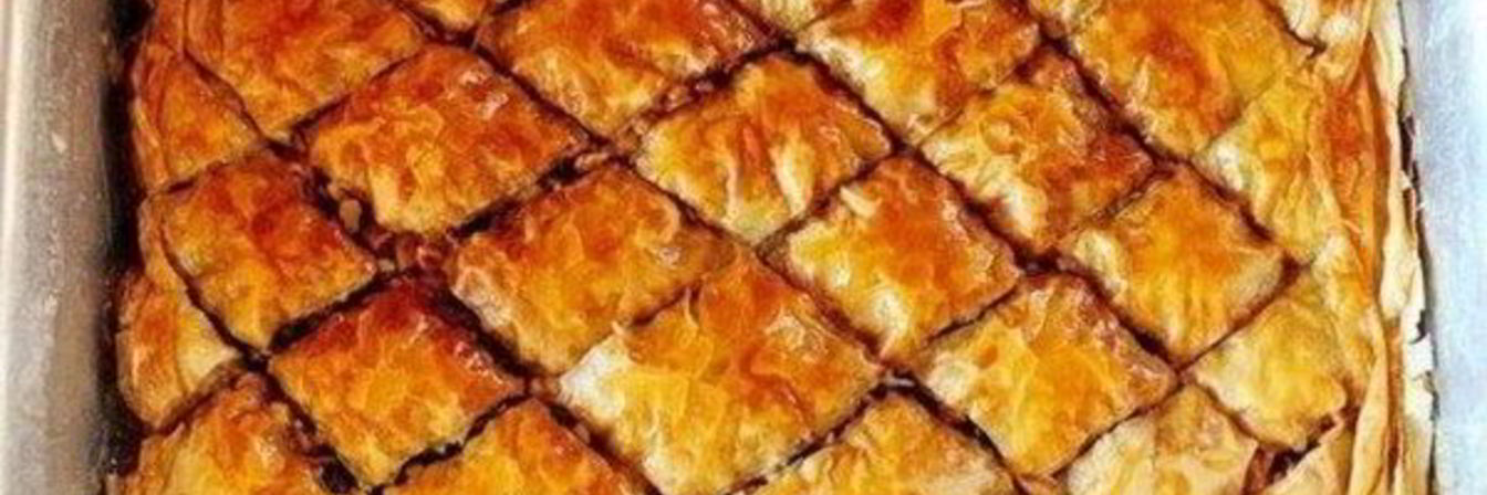 Пахлава на слоеном тесте