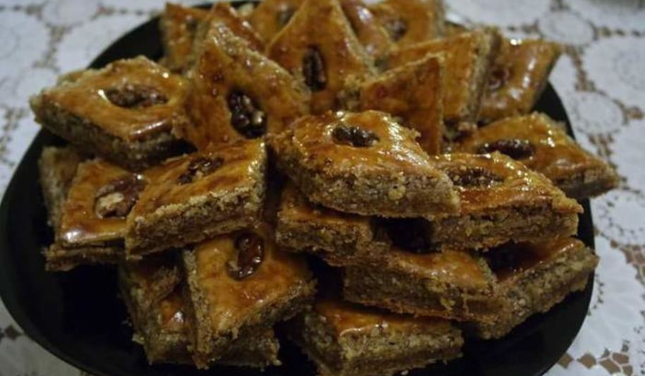 Рецепт пахлава с грецкими орехами и медом