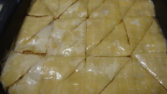 ШАГ 3. пахлава с медом и лимонным соком