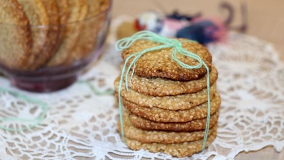 ШАГ 17. хрустящее песочное печенье с кунжутом