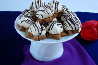 Классическое шоколадное печенье с безе