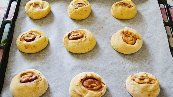 ШАГ 6. медовое печенье с прослойкой из меда, какао и корицы