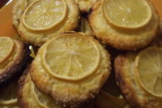 Миндальное печенье с лимонными дольками