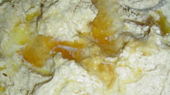 ШАГ 2. мягкое печенье с бананом и творогом