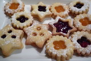 Новогоднее печенье с начинкой