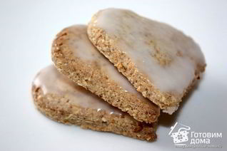 Ореховое печенье Лимонные сердечки на желтках