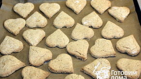 ШАГ 5. ореховое печенье лимонные сердечки на желтках