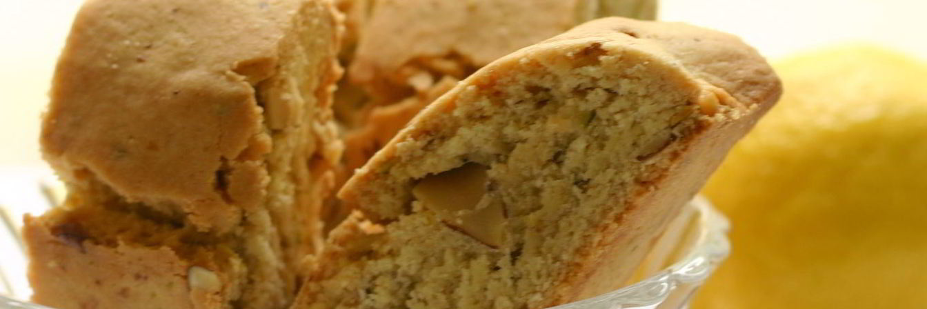 Ореховые бискотти с лимонной цедрой