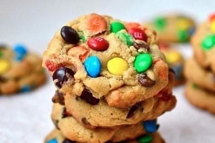 Овсяное печенье с M&Ms