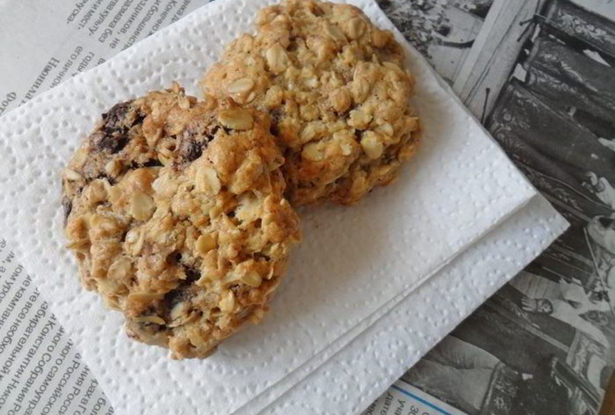 Овсяное печенье с шоколадом