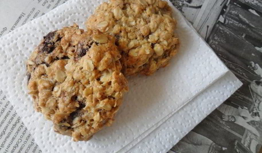 Рецепт овсяное печенье с шоколадом