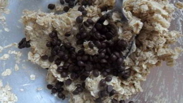 ШАГ 2. овсяное печенье с шоколадом