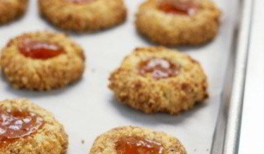 Рецепт пасхальное миндальное печенье с джемом