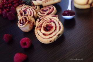Печенье Ежевично-малиновые завитушки