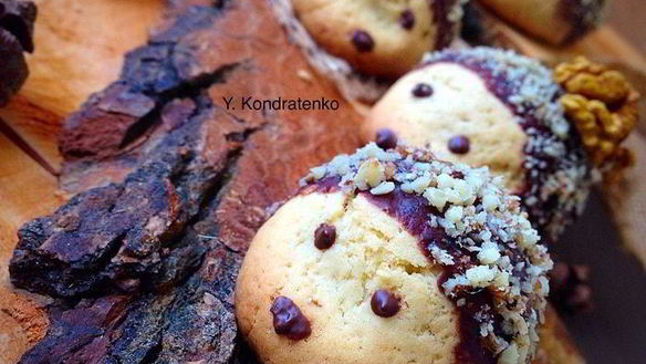 ШАГ 7. печенье ежики