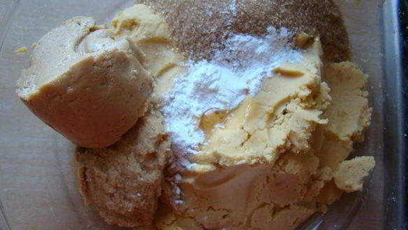 ШАГ 2. печенье из арахисового масла и нута