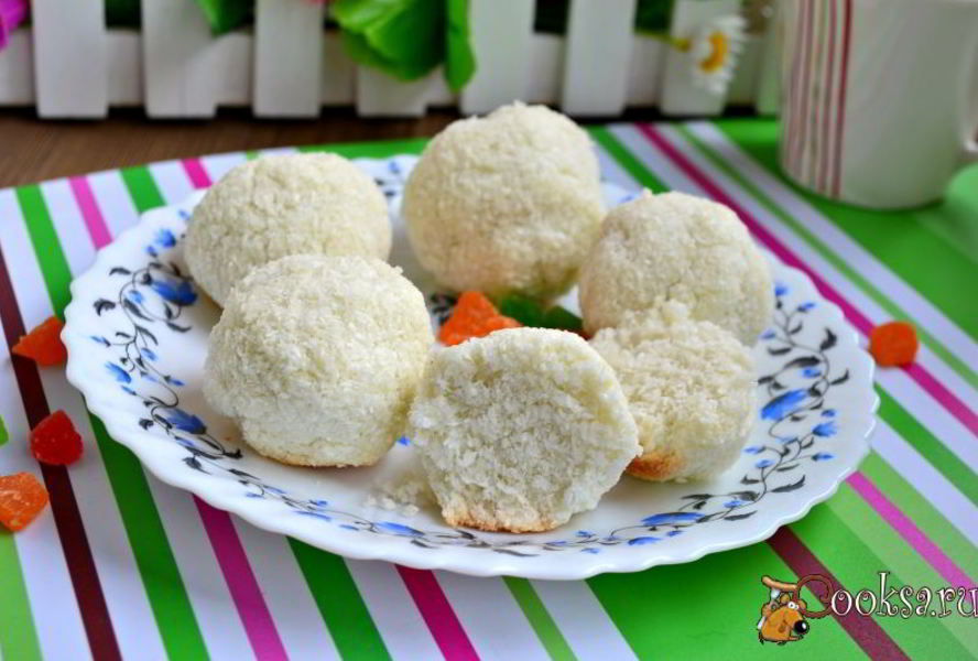 Печенье из кокосовой стружки в мультиварке