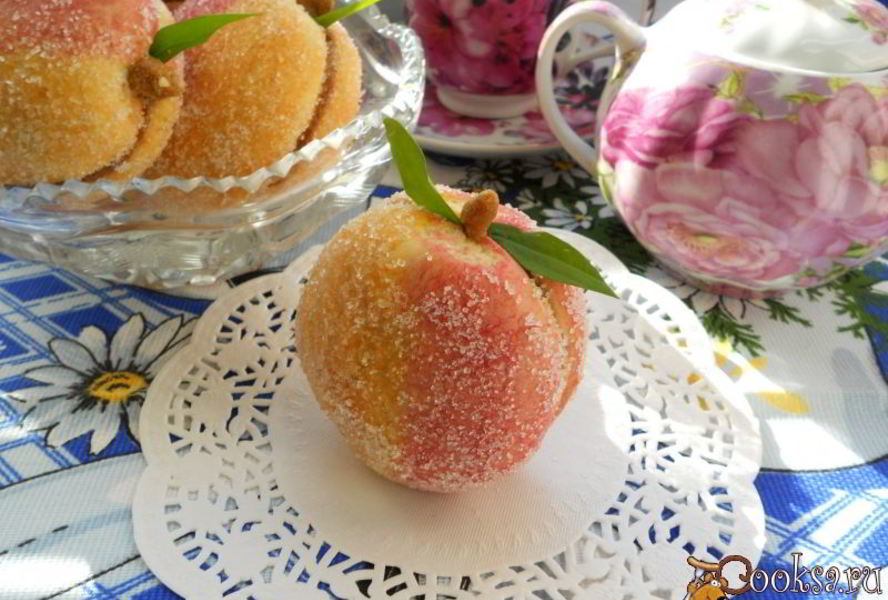 Печенье Персики со сгущенным молоком