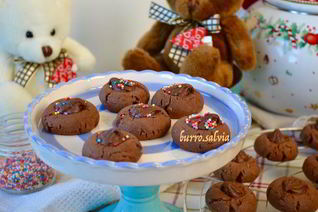 Печенье с шоколадно-ореховой пастой