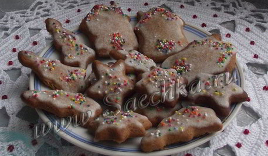 Рецепт пряничное печенье с глазурью
