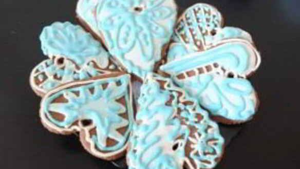 ШАГ 6. расписное новогоднее печенье