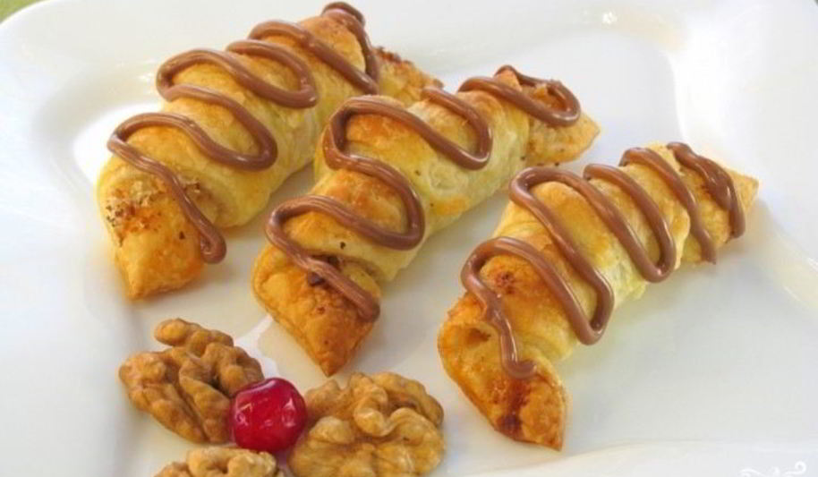 Рецепт рогалики с орехами