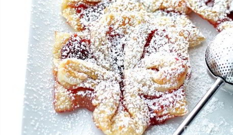 Рецепт рождественское печенье из слоеного теста