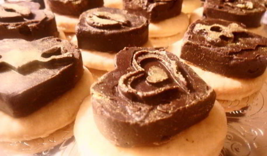 Рецепт шоколад и песочное печенье