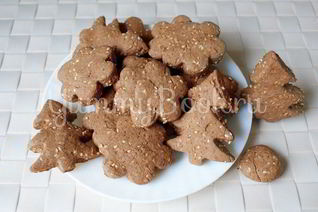 Шоколадно-кунжутное печенье