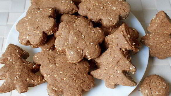 ШАГ 7. шоколадно-кунжутное печенье