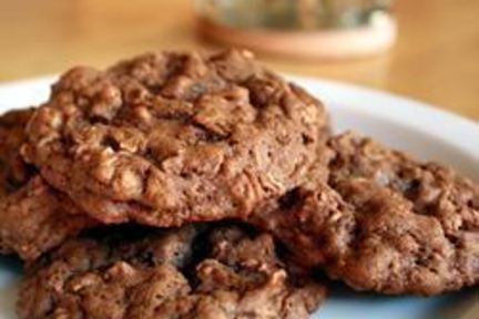 Шоколадное овсяное печенье