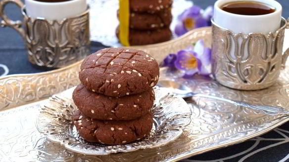 ШАГ 6. шоколадное печенье с кунжутом