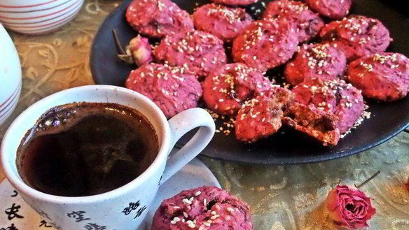 ШАГ 17. свекольно-кунжутное печенье