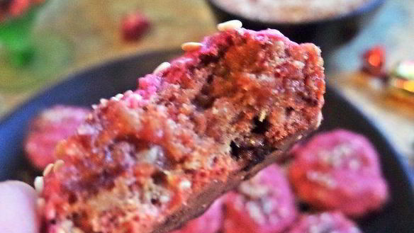 ШАГ 19. свекольно-кунжутное печенье