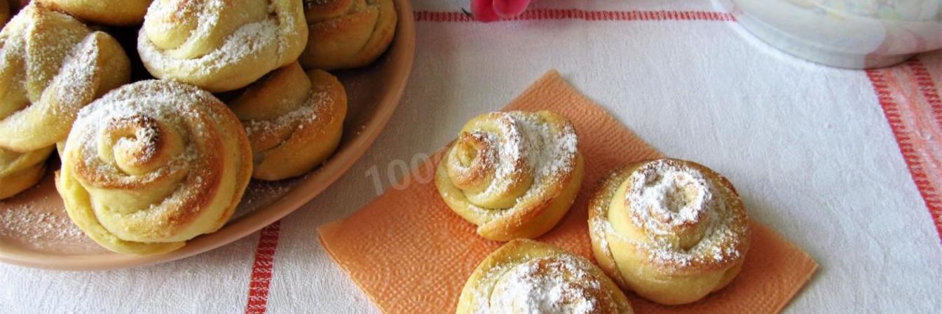 Творожное печенье Розочки