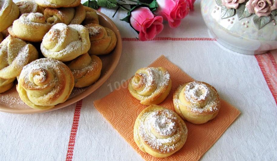 Рецепт творожное печенье розочки